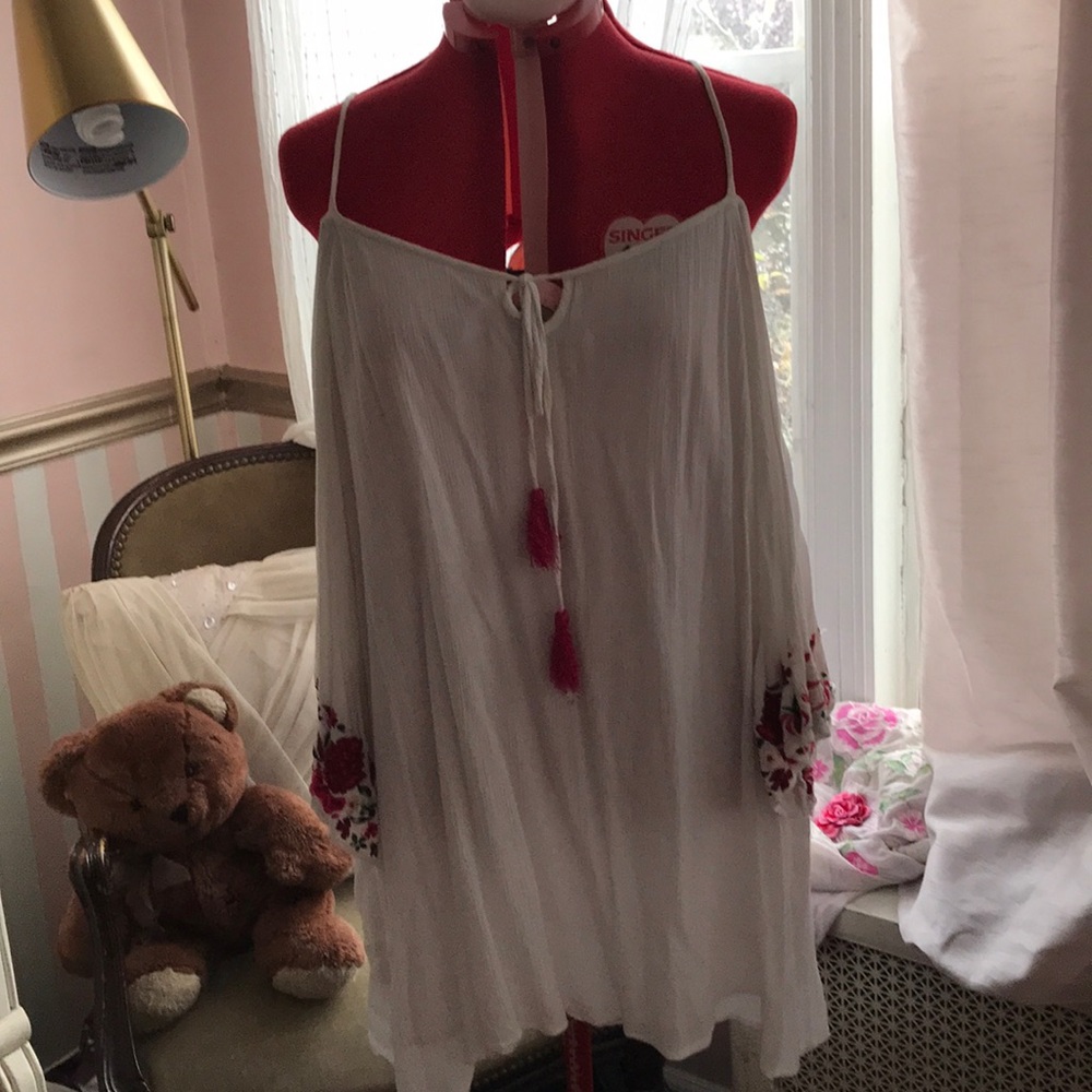 Embroidered boho dress